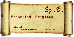 Szebellédi Brigitta névjegykártya